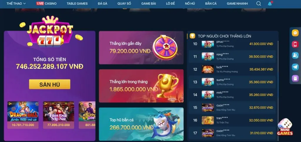 Cập nhật game casino mới